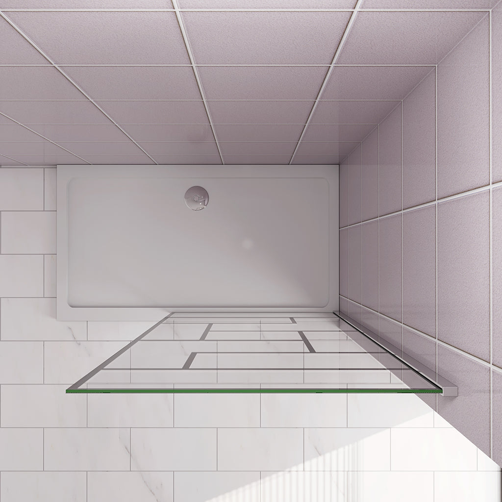 100 H.200 cm GlasDuschwänd Walk in Duschwänd badezimmer ideen