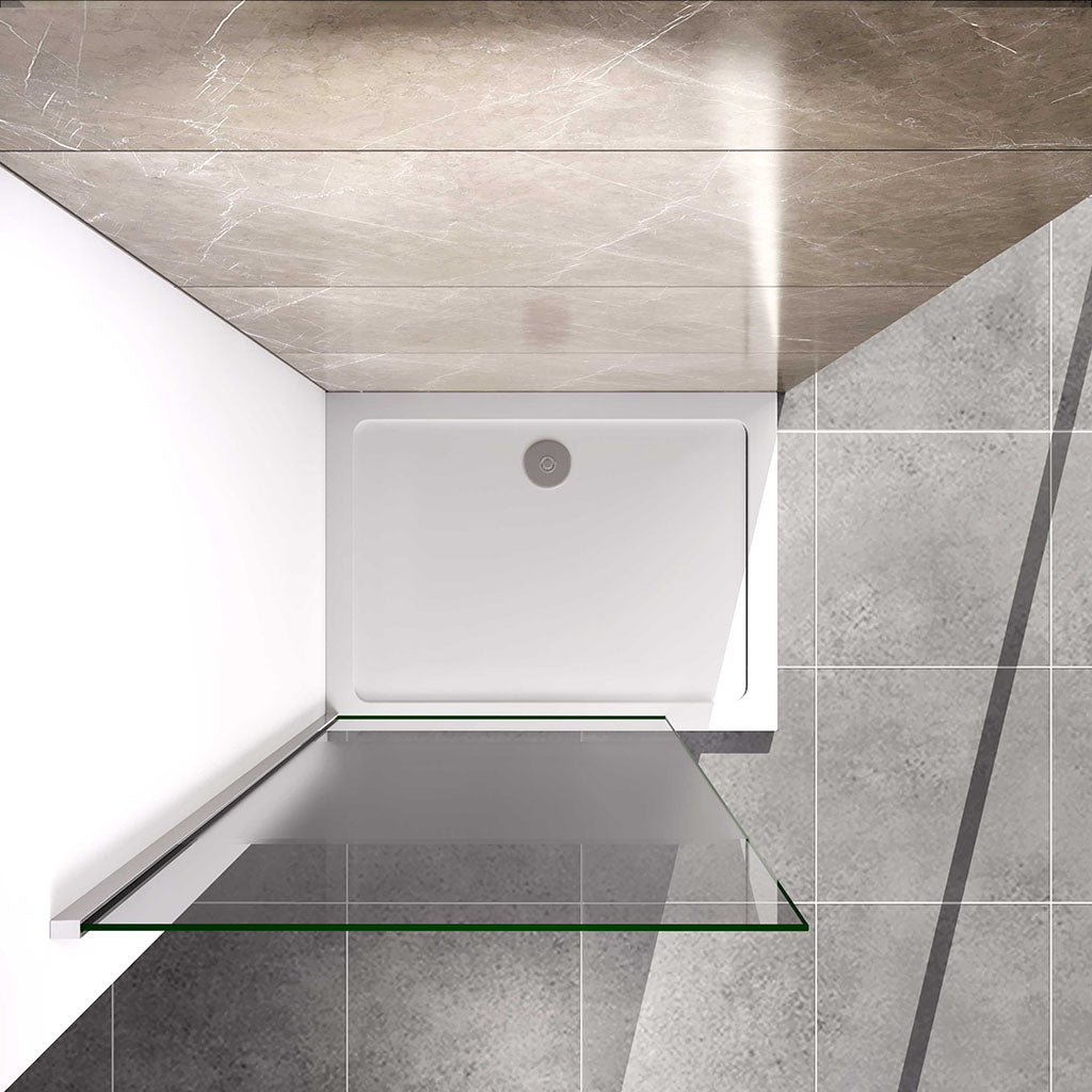 120 H.200 cm GlasDuschwänd 10cm Walk in Duschwänd für badezimmer