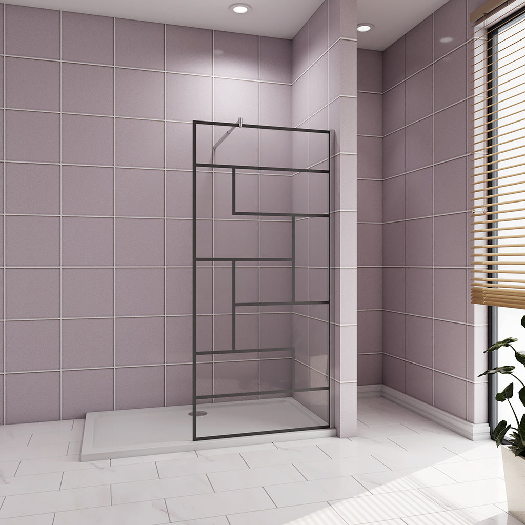 120 H.200 cm Walk in Duschwänd mit Stabilisationsstange 70-120cm dusche für badezimmer