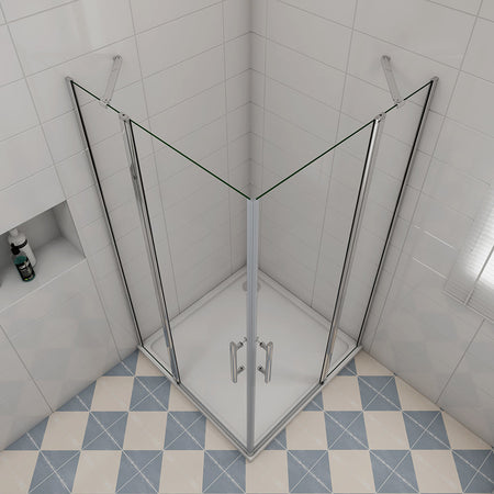 Drehtür mit Festteil