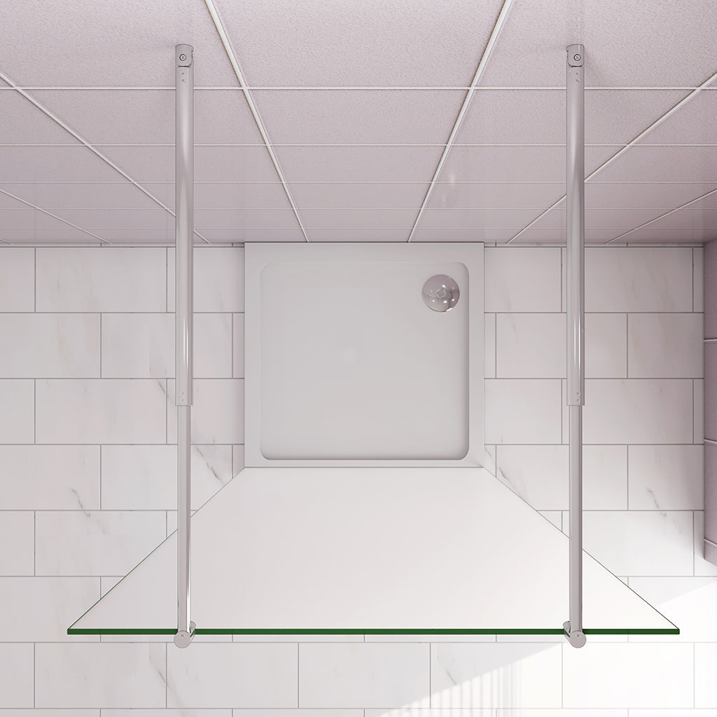 1377 H.2000 mm 10mm Walk in Duschwand mit 2xStabilisationsstange 700-1200mm für badezimmer