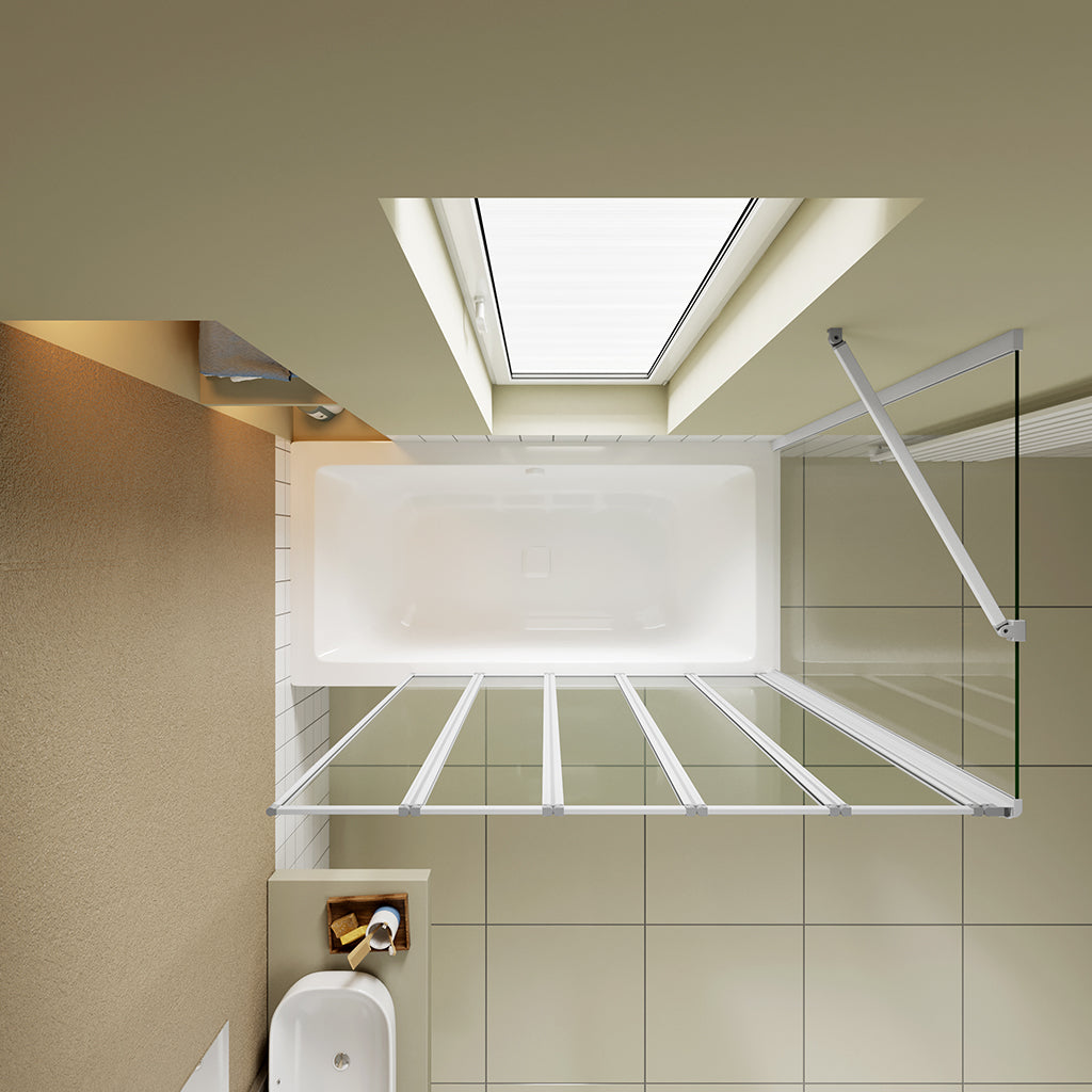 140 Höhe Glasdusche Duschabtrennung Badewannenaufsätz Duschwänd 120 Seitenwand 75 cm für badezimmer