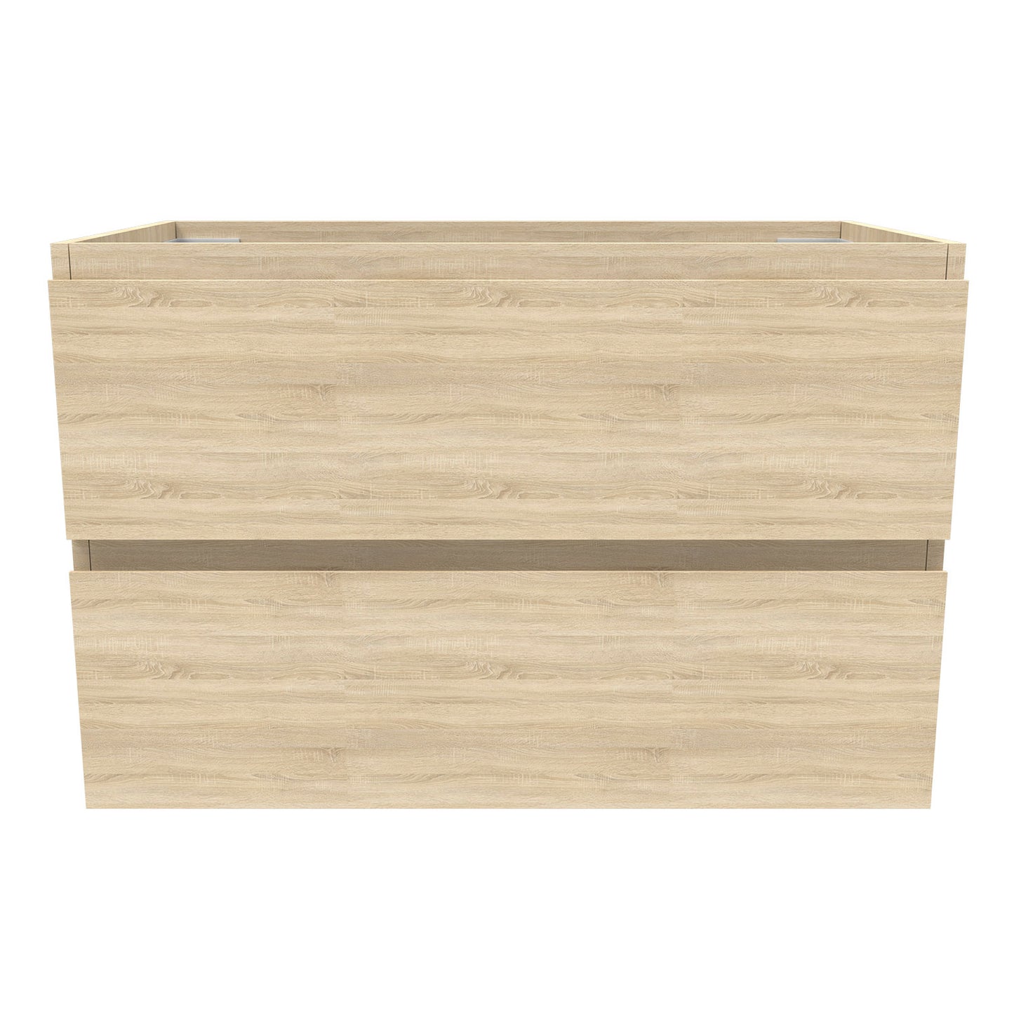 Waschtisch mit Unterschrank 80 cm Badmöbel Set Waschbecken mit Unterschrank Eiche Matt Softclose