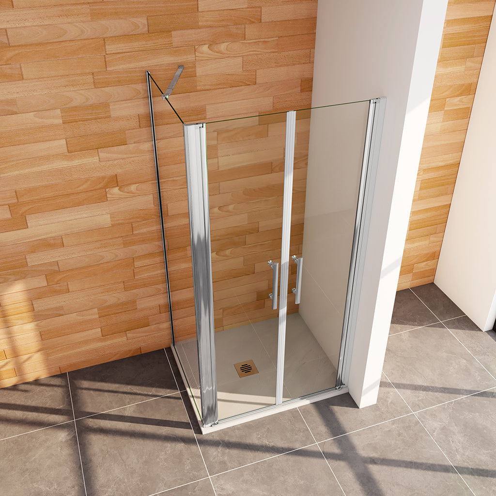 1950 Höhe Doppelpendeltüren 1000 mit Seitenwand 700 mm für badezimmer