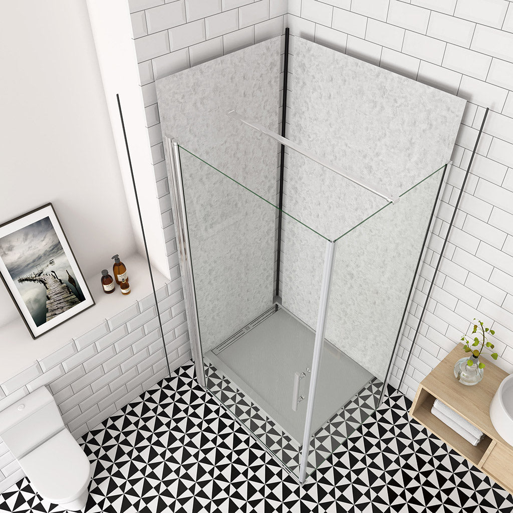 1970 Höhe Drehtür 1000 mit Seitenwand 760 mm Wandverkleidung für badezimmer