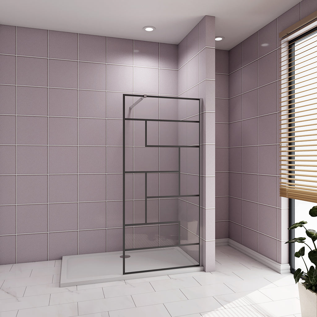 70 H.200 cm Walk in Duschwänd mit Stabilisationsstange 73-120cm dusche für badezimmer