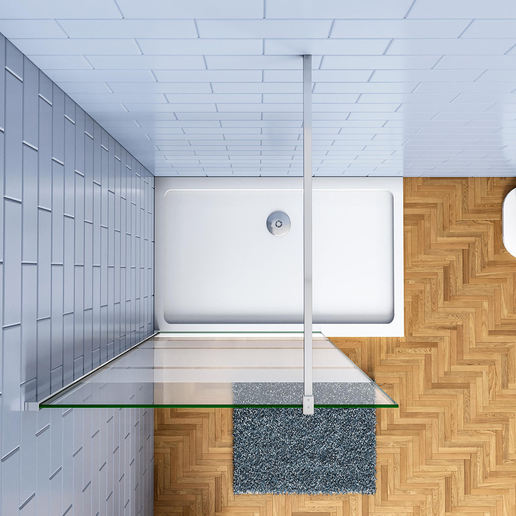 90 H.190 cm Walk in Duschwänd mit Stabilisationsstange 90cm badezimmer ideen