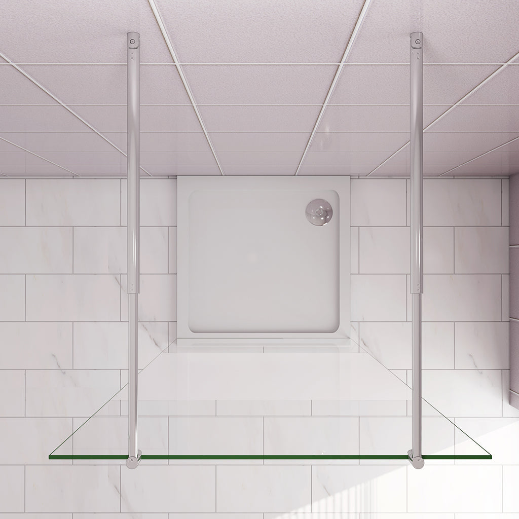 97.7 H.200 cm Walk in Duschwänd mit 2xStabilisationsstange 70-120cm badezimmer ideen