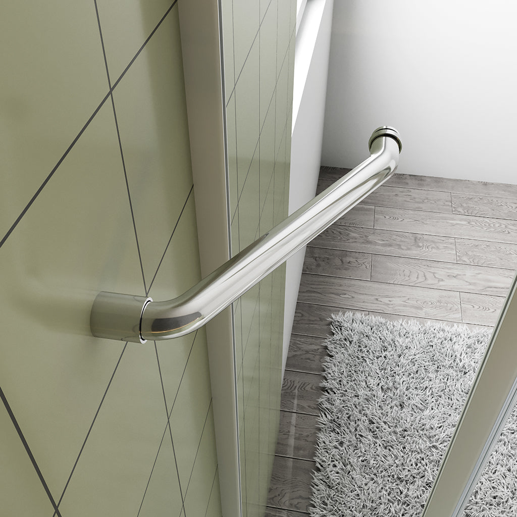 Badewannenaufsatz badewannen duschwand mattgrau 100 H140 cm für badezimmer