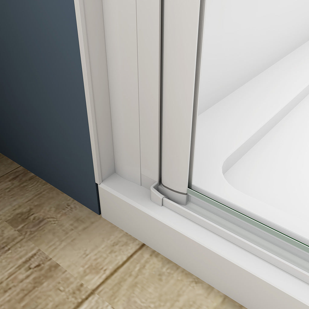 Doppelpendeltüren glas nische dusche 100 H185 cm für badezimmer