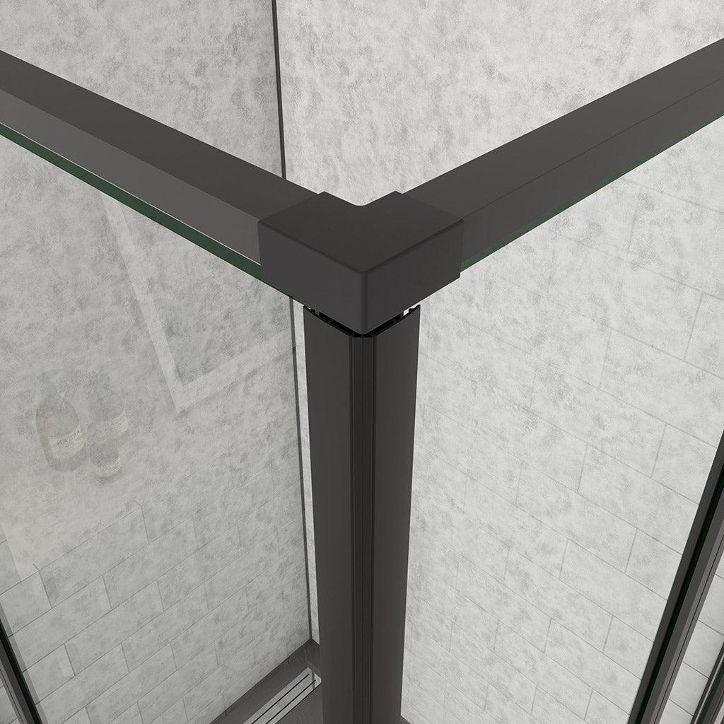 Drehtür Eckeinstieg 1400x1000xH.1850mm für badezimmer