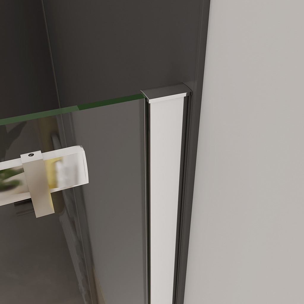 Duschkabine 195 Höhe duschschiebetür glas 155 mit Seitenwand 70 cm für badezimmer