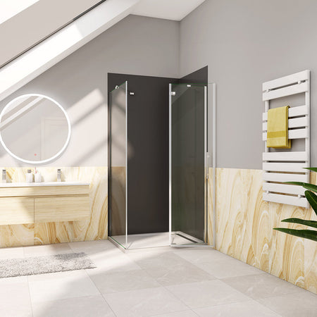 Drehfalttür mit Festteil