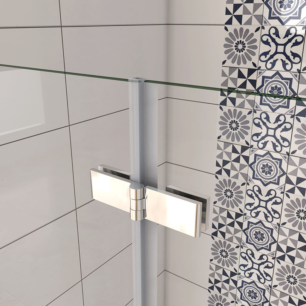 Duschkabine Drehtür Nische 76 H195 Duschwanne 150x76 cm für badezimmer