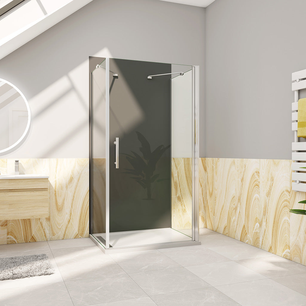 Duschkabine Drehtür U-Form 80x90xH195 cm für badezimmer