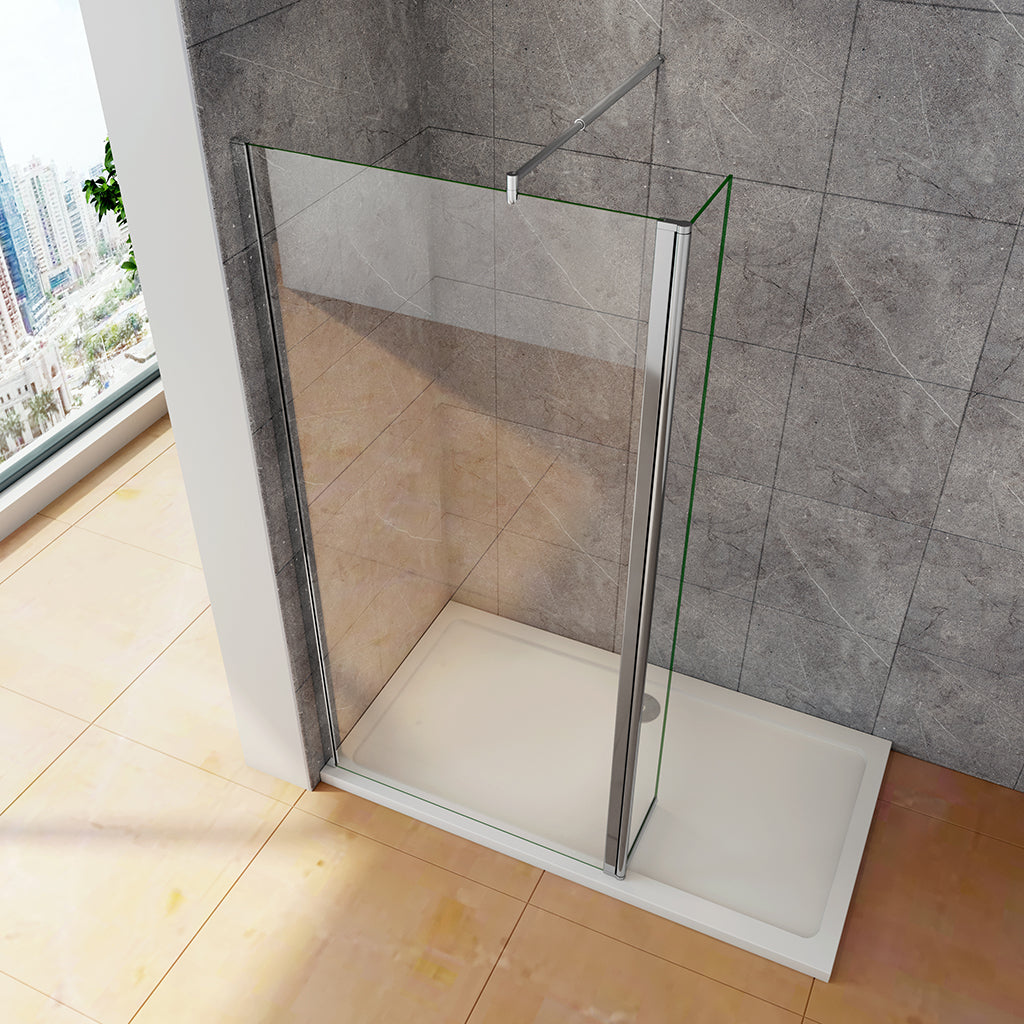 Duschkabine Walk in Duschwand 160+30 mit Schwenkbar Stabilisationsstange 70-120 cm badezimmer ideen