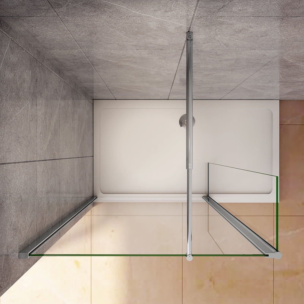 Duschkabine Walk in Duschwand 70+40 mit Schwenkbar Stabilisationsstange 70-120 cm badezimmer ideen
