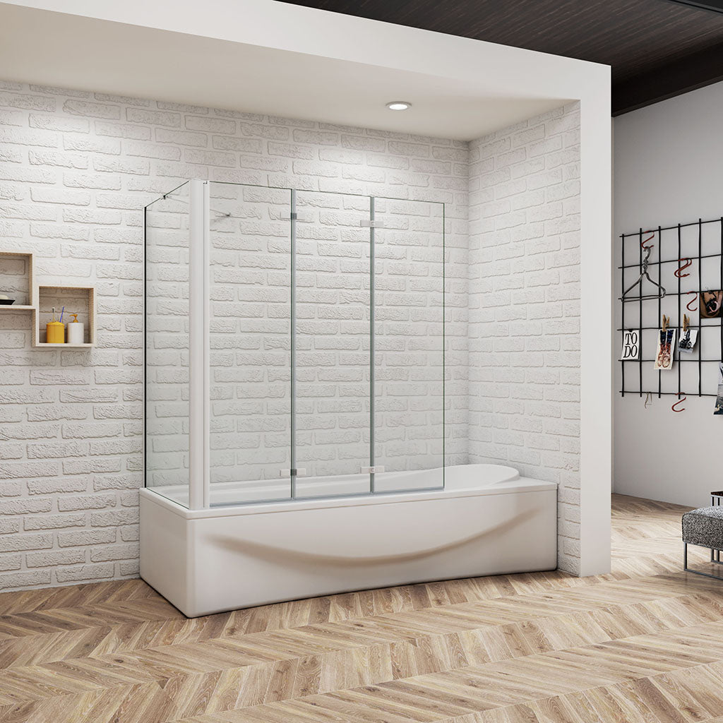 Duschkabinen 1400 Höhe Duschabtrennung Badewannenaufsätz 1300 Seitenwand 700 mm für badezimmer