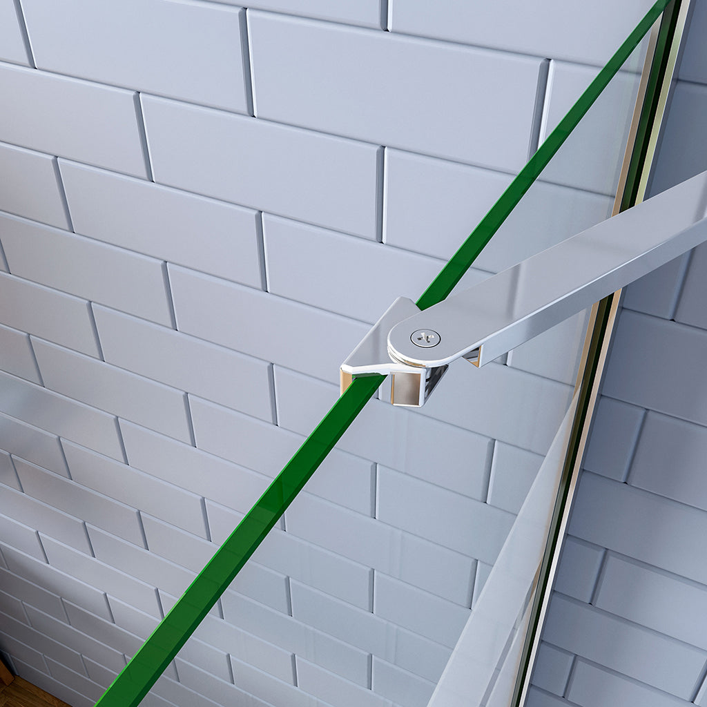 Duschkabinen Walk in Duschwand 700 mit Stabilisationsstange 500 mm