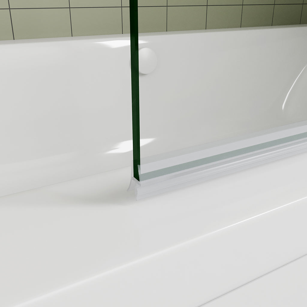 Duschwand Badewannenaufsätz 90 H140 cm ESG GLAS badezimmer ideen