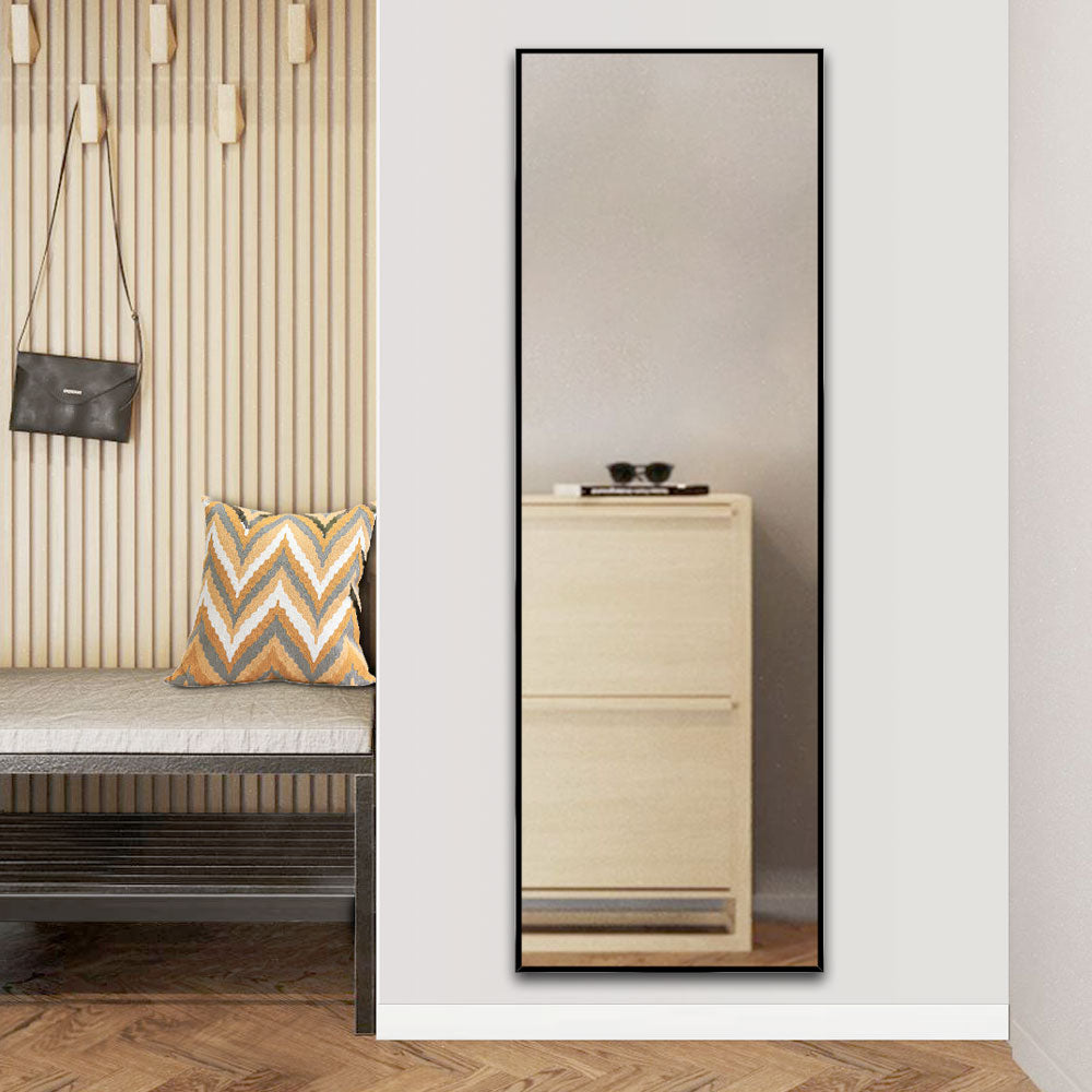 Standspiegel 150×50cm Hängespiegel 2 in 1 Ganzkörperspiegel mit Schwar – OzeanSanitaer