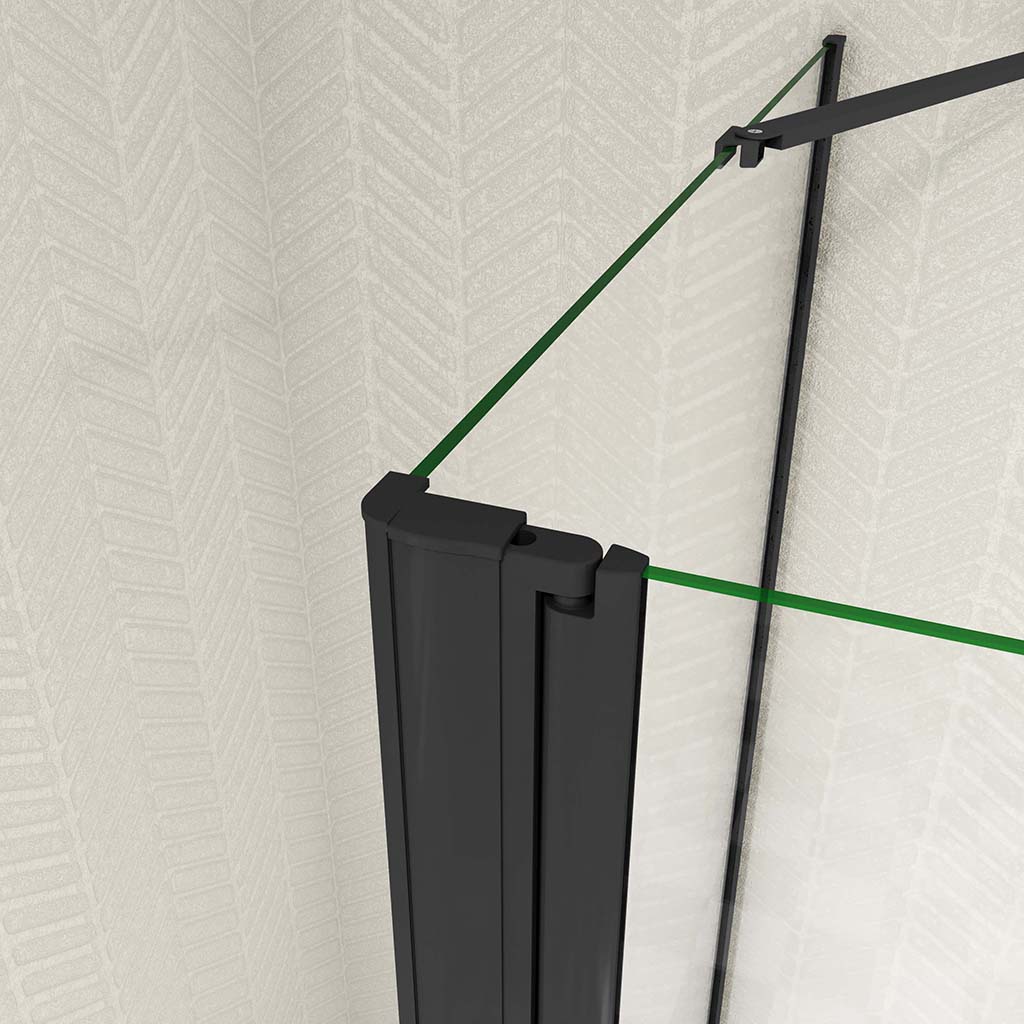 U Form 76x80 H195 cm Dusche Falttür für badezimmer