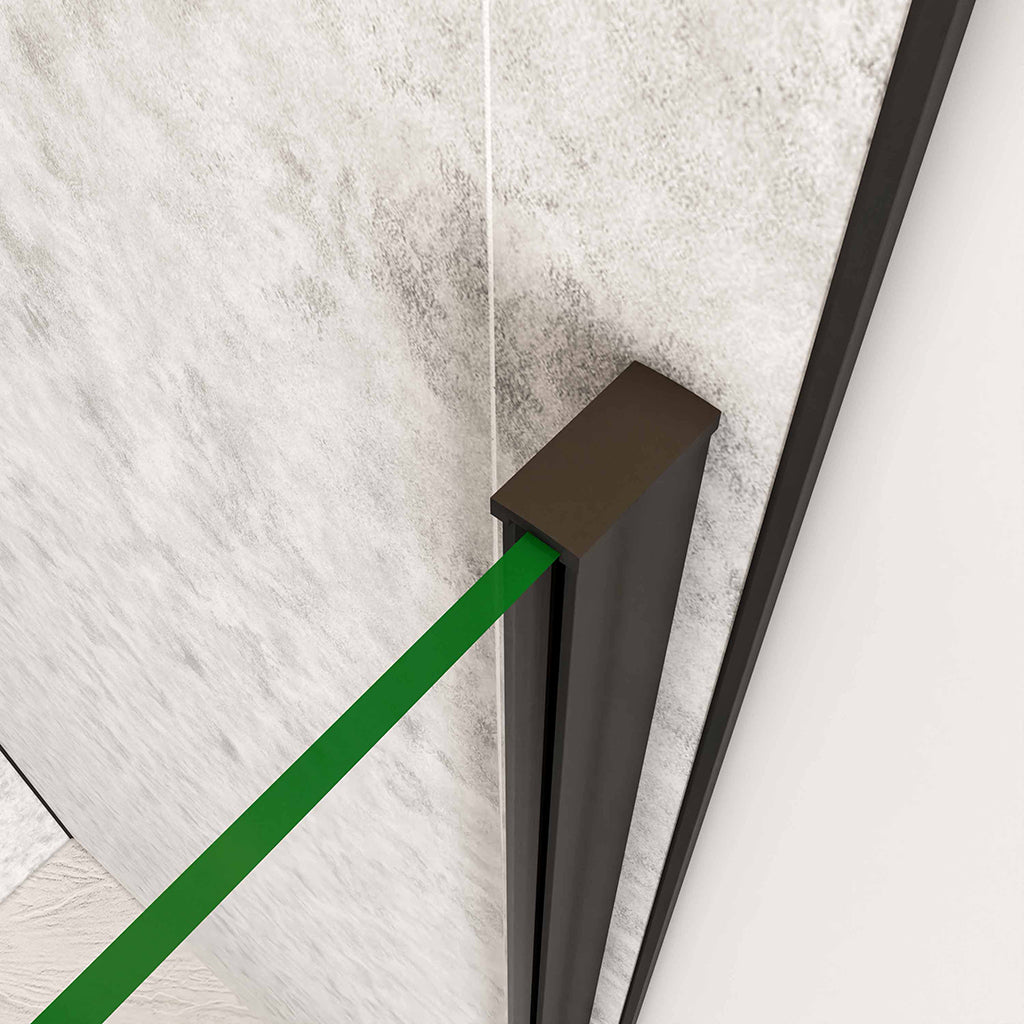 drehfalttür dusche 120x80 H195 cm badezimmer ideen
