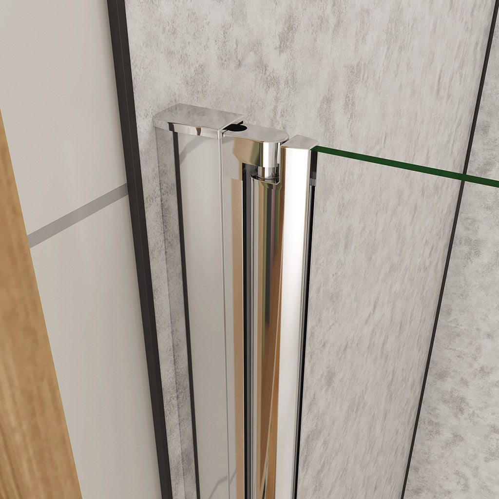 drehfalttür dusche 86 H185 cm dusche ESG GLAS für badezimmer