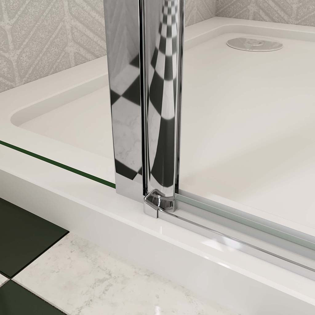 duschabtrennung glas 90x100 H195 cm duschtür mit seitenwand dusche