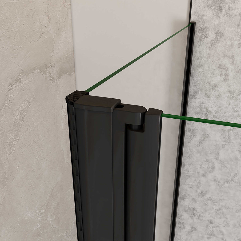 duschkabine u form 120x90 H195 cm dusche ESG GLAS für badezimmer