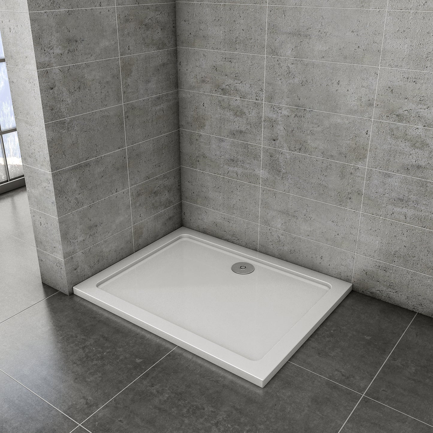 170x90 cm Rechteck Duschtasse Kunststein GelCoat Für Duschkabine