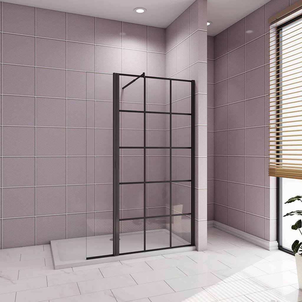 ozean 140 WalkIn glaswand beweglichem Seitenteil W14BAG123B P4B cm für badezimmer