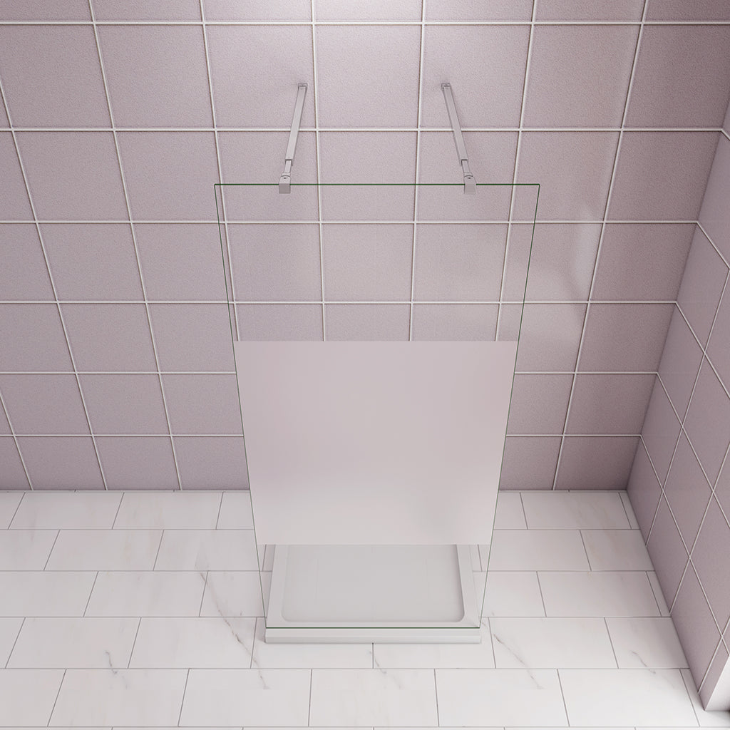 ozean 85 Glaswand Dusche mit Stabilisierungsstange W85FAPF84 2 cm für badezimmer