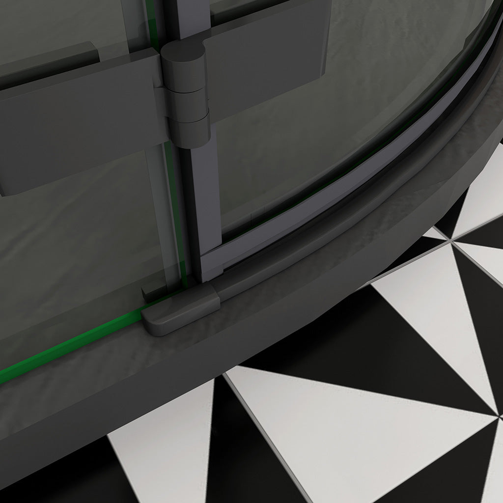 ozean duschkabine 80x80 rund H195 cm duschwanne ablaufgarnitur für badezimmer