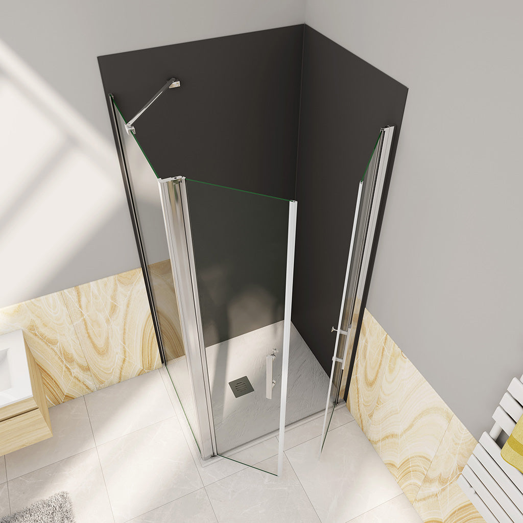 ozeansanitaer 100x90 doppelpendeltüren Seitenwand cm badezimmer ideen