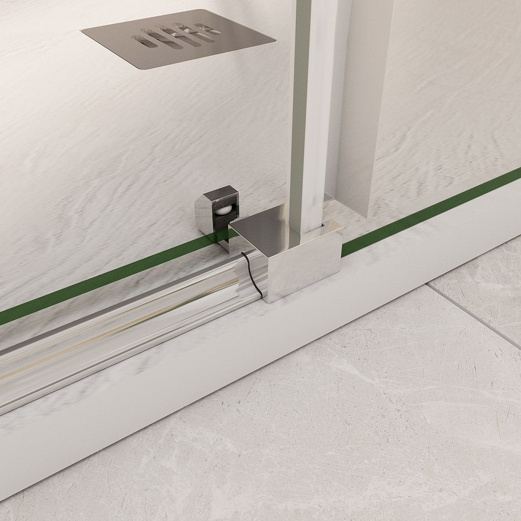 schiebe duschkabine glasschiebetür 125x90 H195 cm für badezimmer