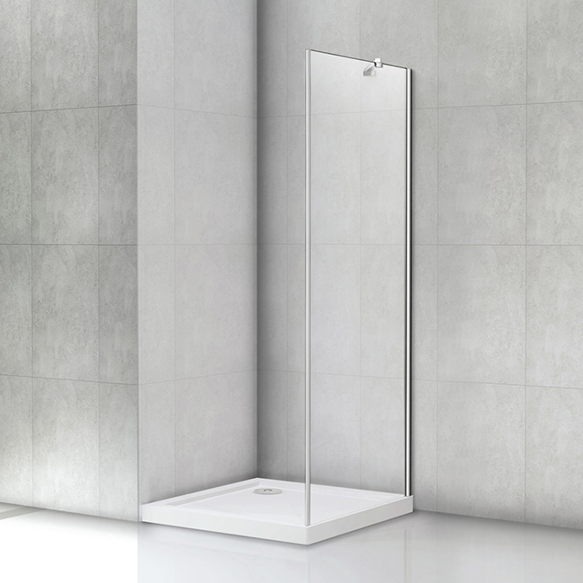 80x200cm Walk in Dusche Duschwand Duschabtrennung Echtglas 8mm NANO Glas