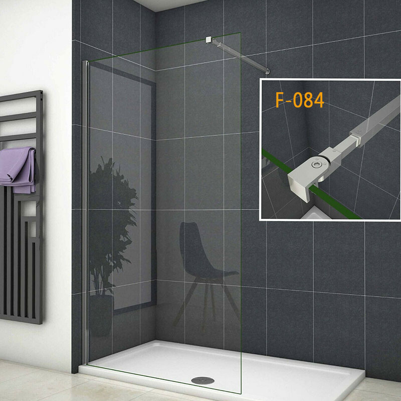 130x200cm Walk in Dusche Duschwand Duschabtrennung Echtglas 10mm NANO Glas Duschkabine