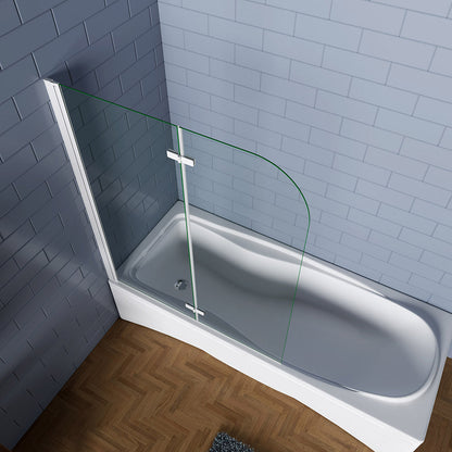100 H 140 cm badewannenfaltwand 2 teilig für badezimmer