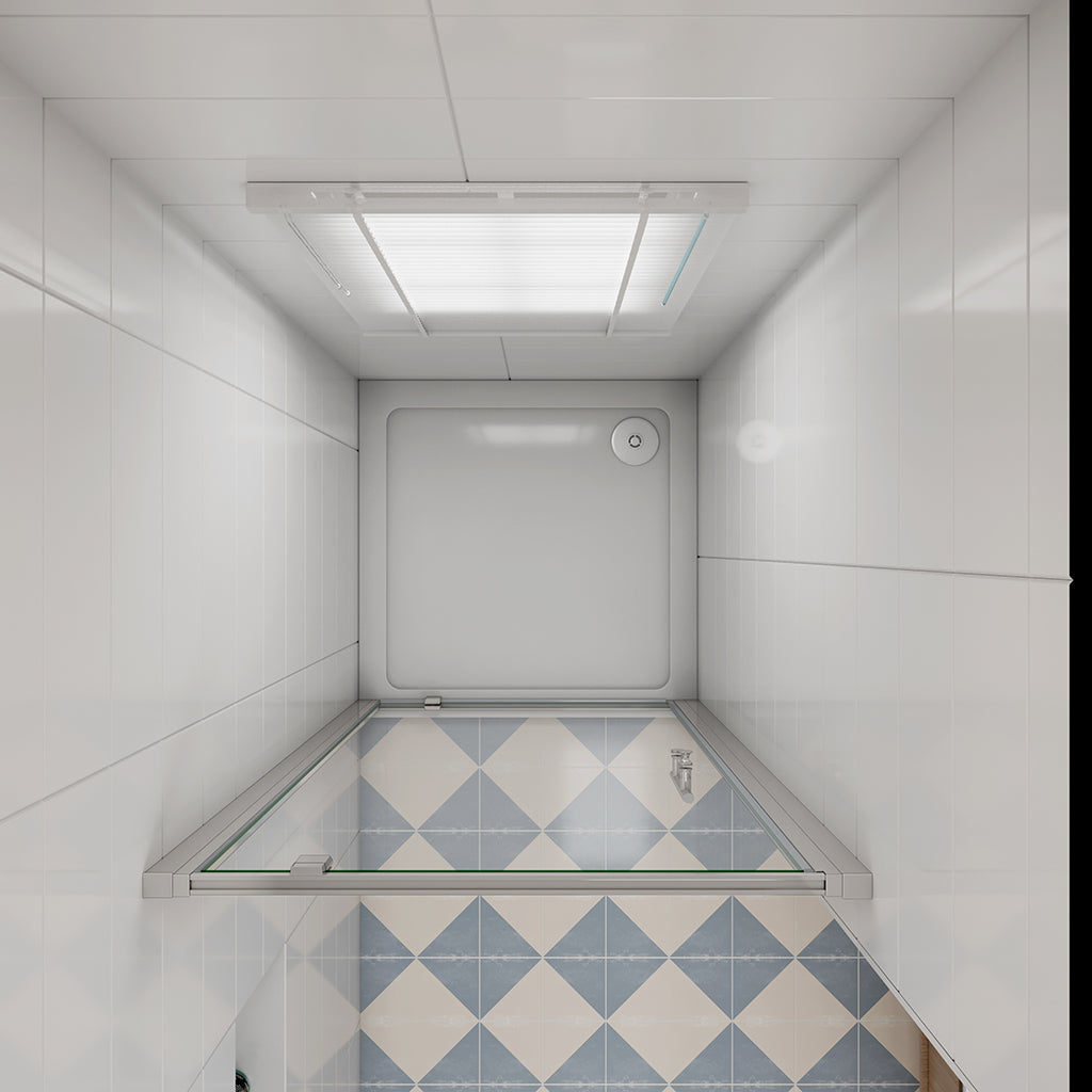 100 H.185 cm Drehtür Nischentür Duschtasse 100x90cm für badezimmer