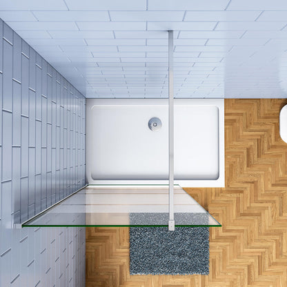 100 H.190 cm Walk in Duschwänd mit Stabilisationsstange 90cm badezimmer ideen