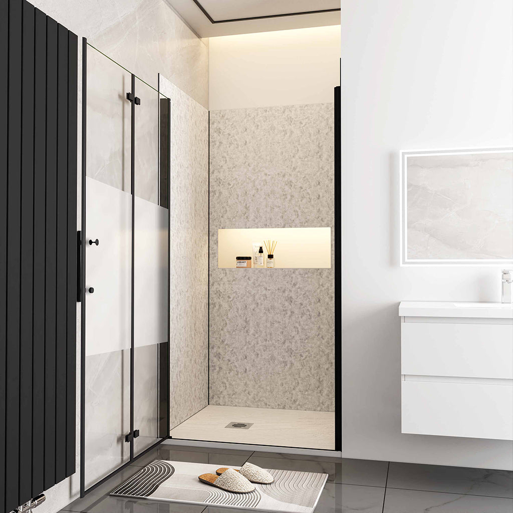 100 H.195 cm Falttür Schutzfolie Nischentür für badezimmer