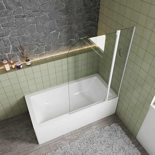 1000 H 1400 mm Badewannenaufsatz mattgrau für badezimmer