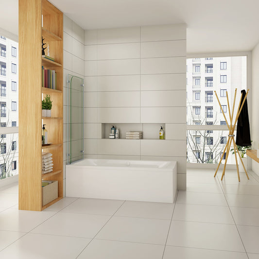 1000 H 1400 mm Glasduschwand Badewannenaufsätz für badezimmer