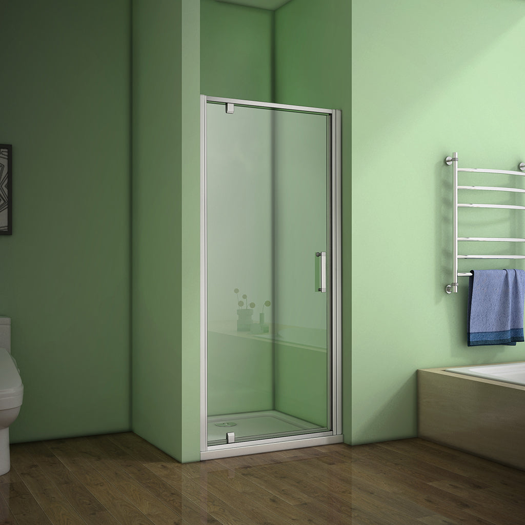 1000 H.1850 mm Drehtür grauweiss Nischentür Duschtasse 1000x1000mm für badezimmer