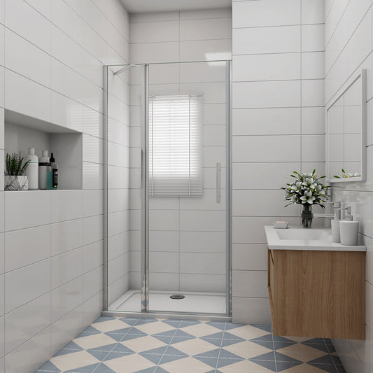 1000 H.1950 mm Drehtür Nischentür Duschtasse 1000x800mm badezimmer ideen