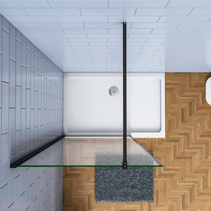 1000 H.2000 mm Walk in Duschwänd Schwarz mit Stabilisationsstange 1400mm badezimmer ideen