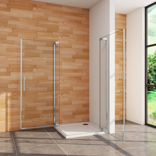 1000x1000 H.1850 mm Drehtür Eckeinstieg Duschtasse dusche