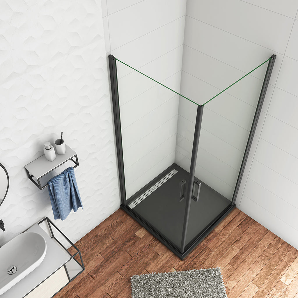 1000x1000 H 2000 mm Drehtür Eckeinstieg für badezimmer