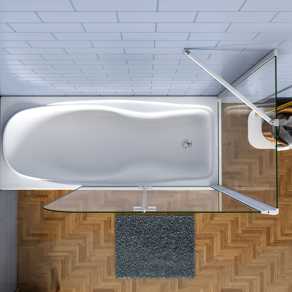 1000x700 H 1400 mm Duschabtrennung Badewannenaufsätz Seitenwand für badezimmer